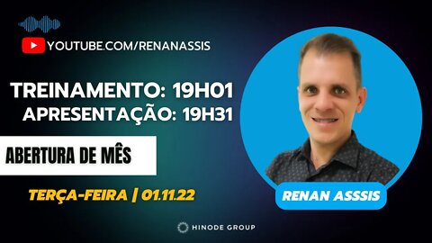 Treinamento de Inicio de mês + Apresentação | Renan Assis