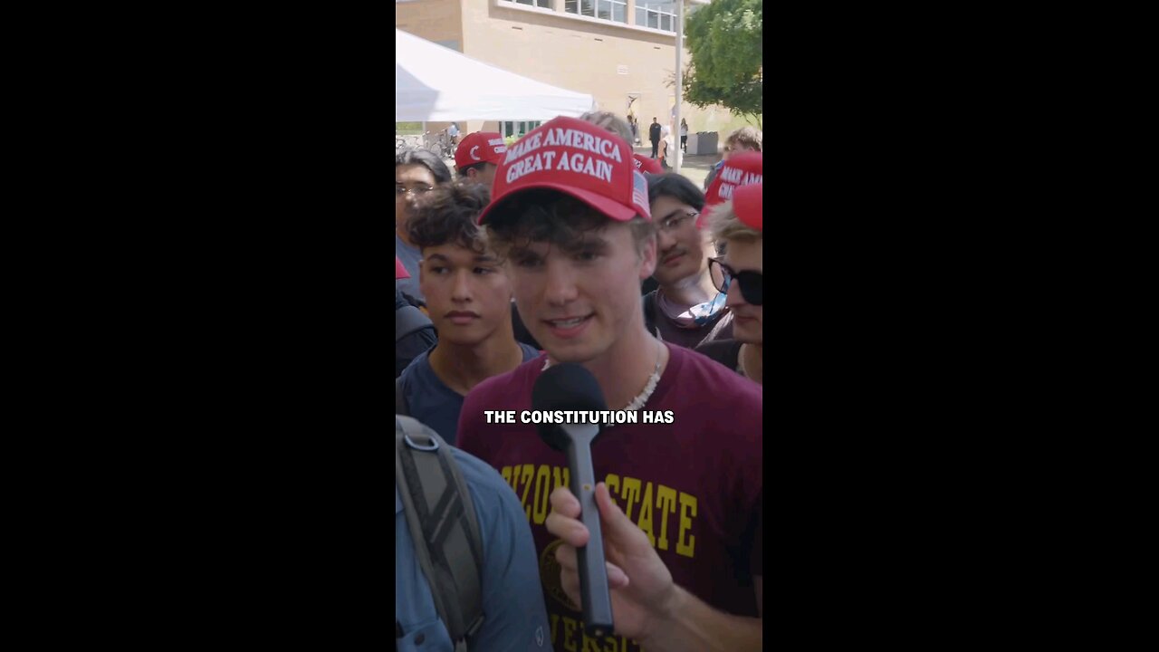 Charlie Kurk talks to Trump2024 supporters