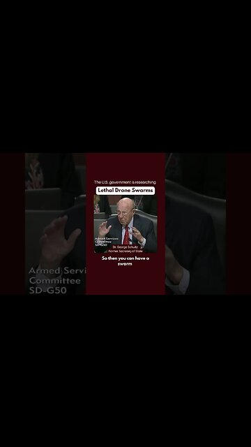 The U.S. is researching the use of lethal drone swarms