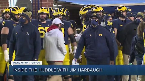 Inside the Huddle with Jim Harbaugh: his future at Michigan, upcoming meeting with Warde Manuel