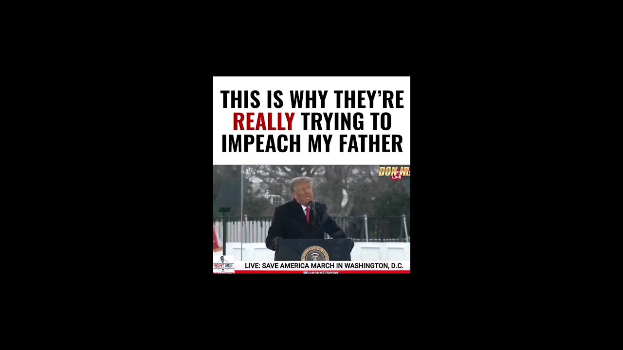 This is why they really trying to impeach my father - Don Junior