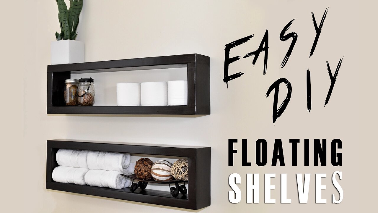 $7 DIY Floating Shelf