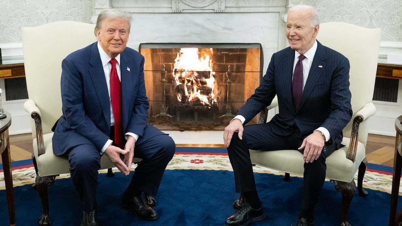 Trump and Biden meet at White House for first time since 2024 election | full video