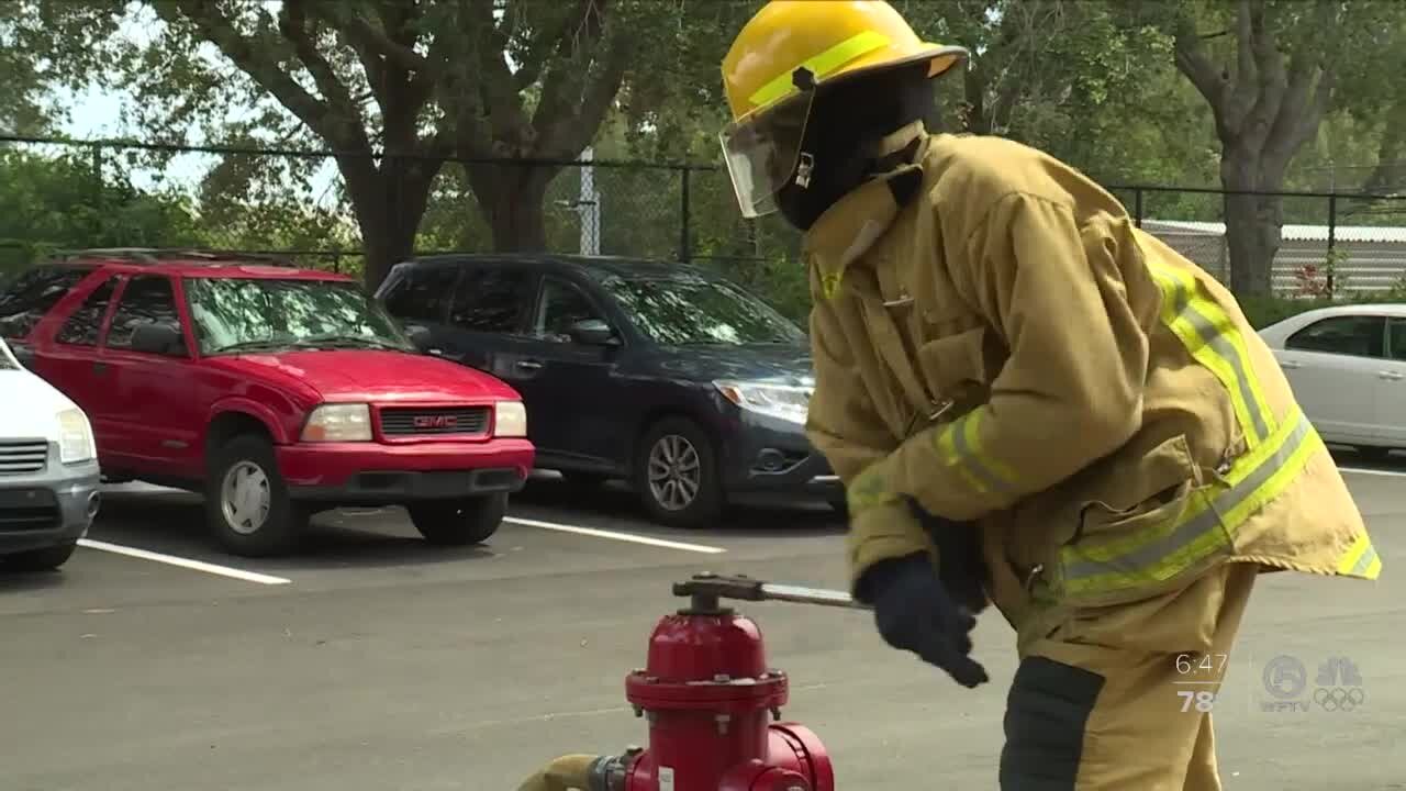 Palm Beach County students train to be firefighters, first responders