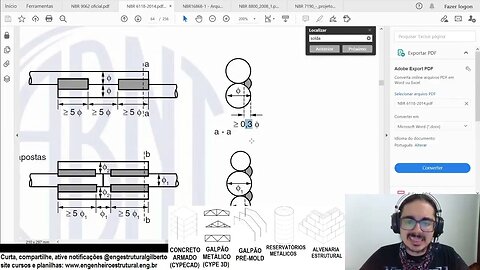 Soldas em vergalhões Eng Estrutural