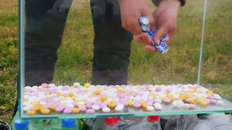 Experiment: Giant Coca Cola Balloon VS Mentos-2