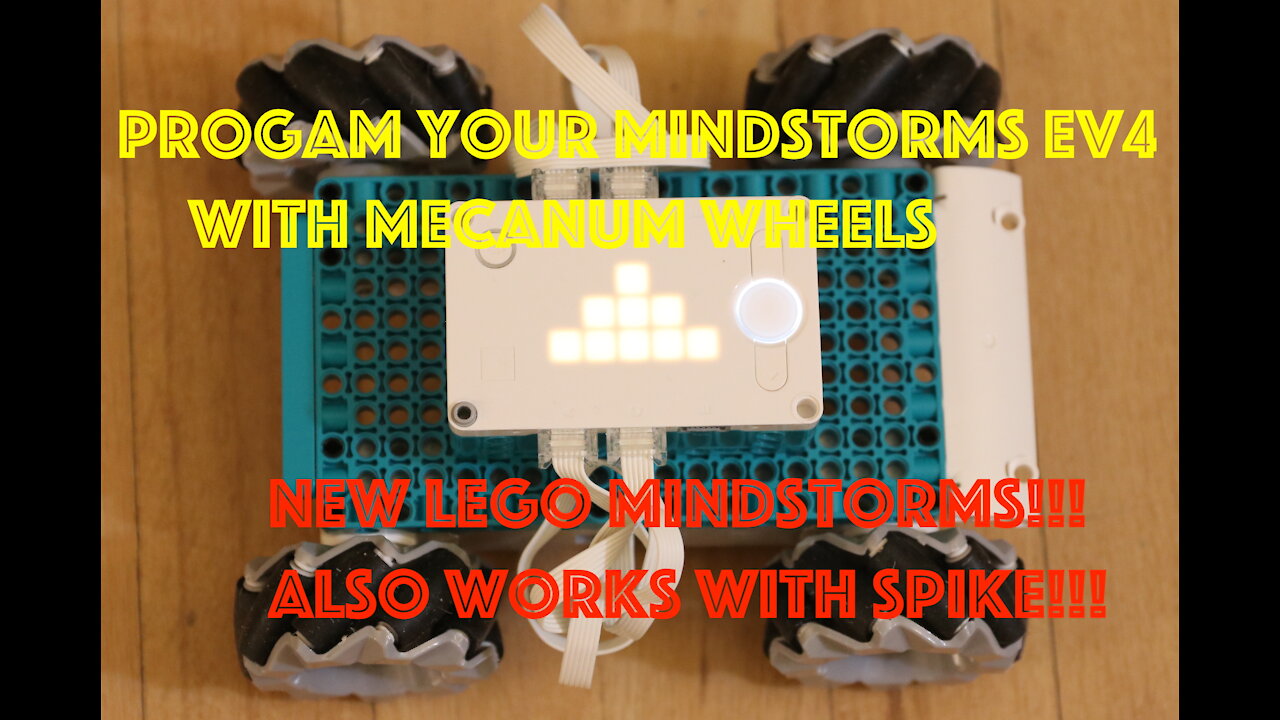 How to Program Your New LEGO Mindstorms 51515 & LEGO Spike 45678 Robot With Mecanum Wheels