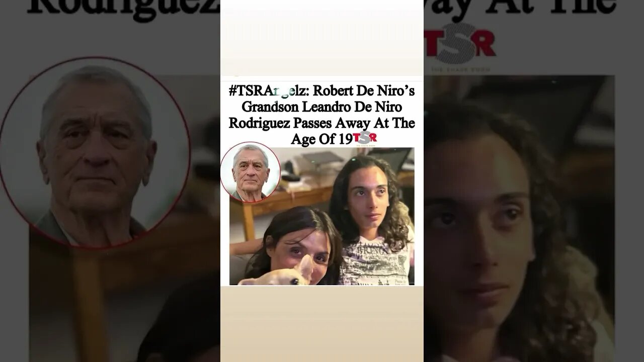 #robertdeniro grandson just passed away !