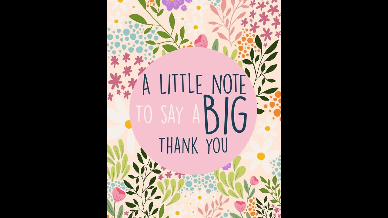 Handmade Thank you card