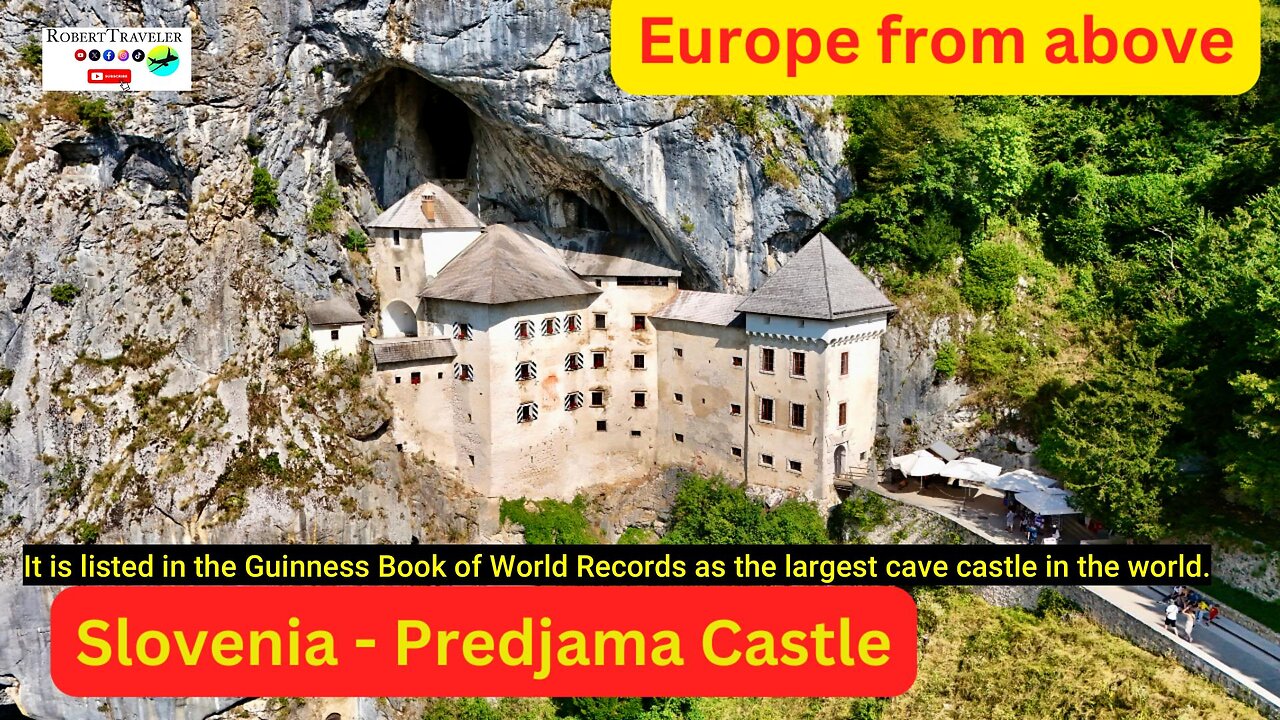 Europe From Above - Slovenia Predjama Castle