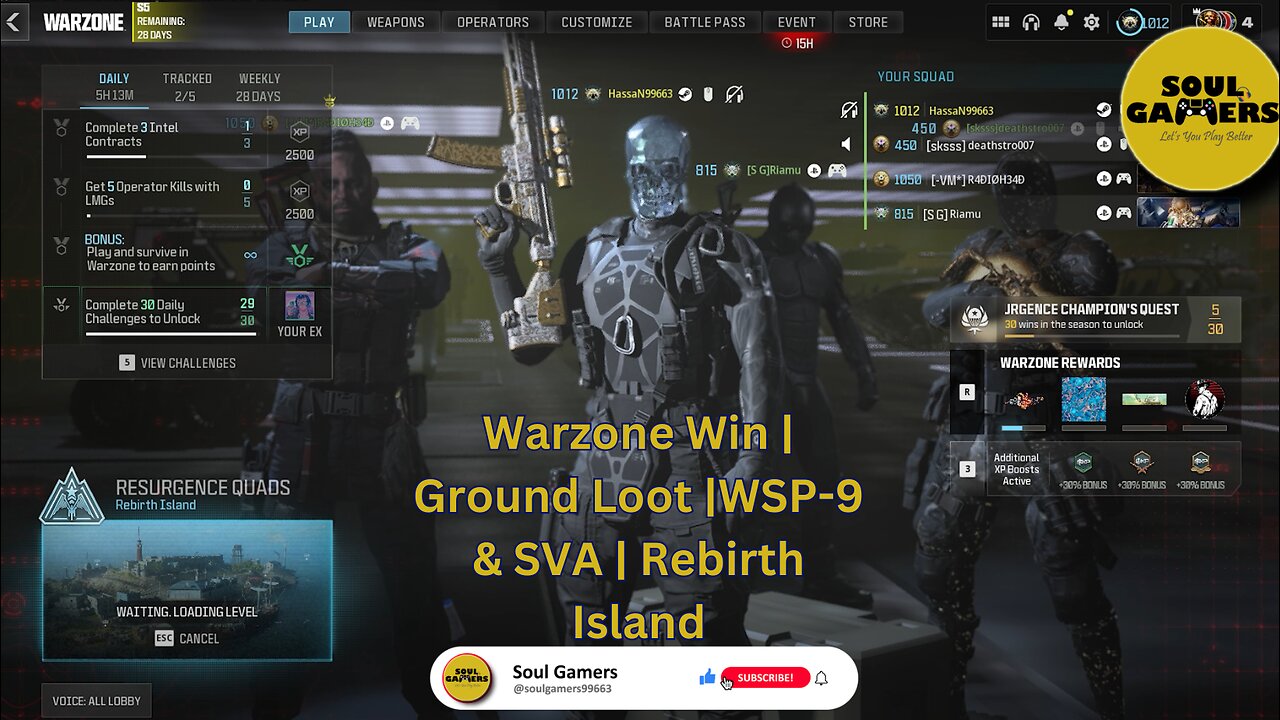 Warzone Win | Ground Loot | WSP-9 & SVA | Rebirth Island