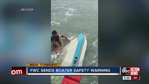 FWC issues warning to boaters heading out on the water after boat capsizes with no life jackets