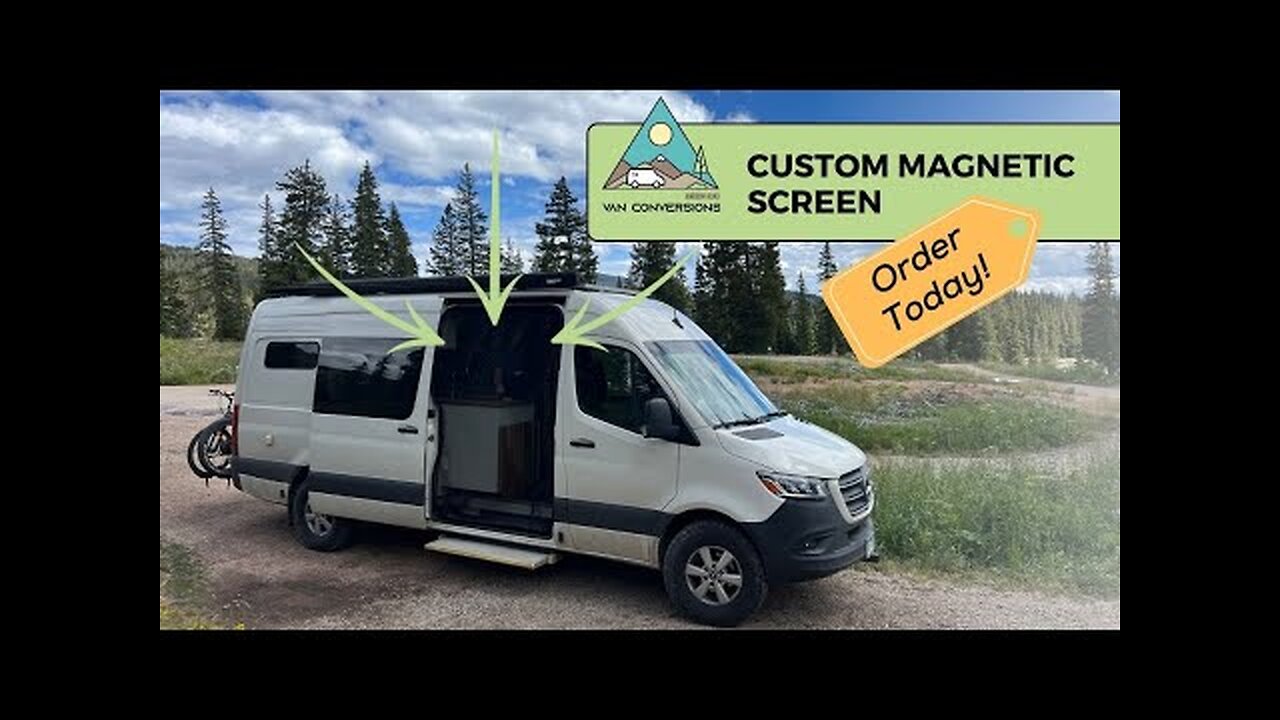 Upgrade Your Van: Custom Magnetic Screen Doors for Sprinter, Transit, and ProMaster Camper Vans!