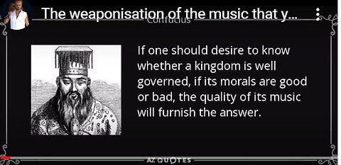 WEAPONIZATION OF MUSIC CONTROLS US!