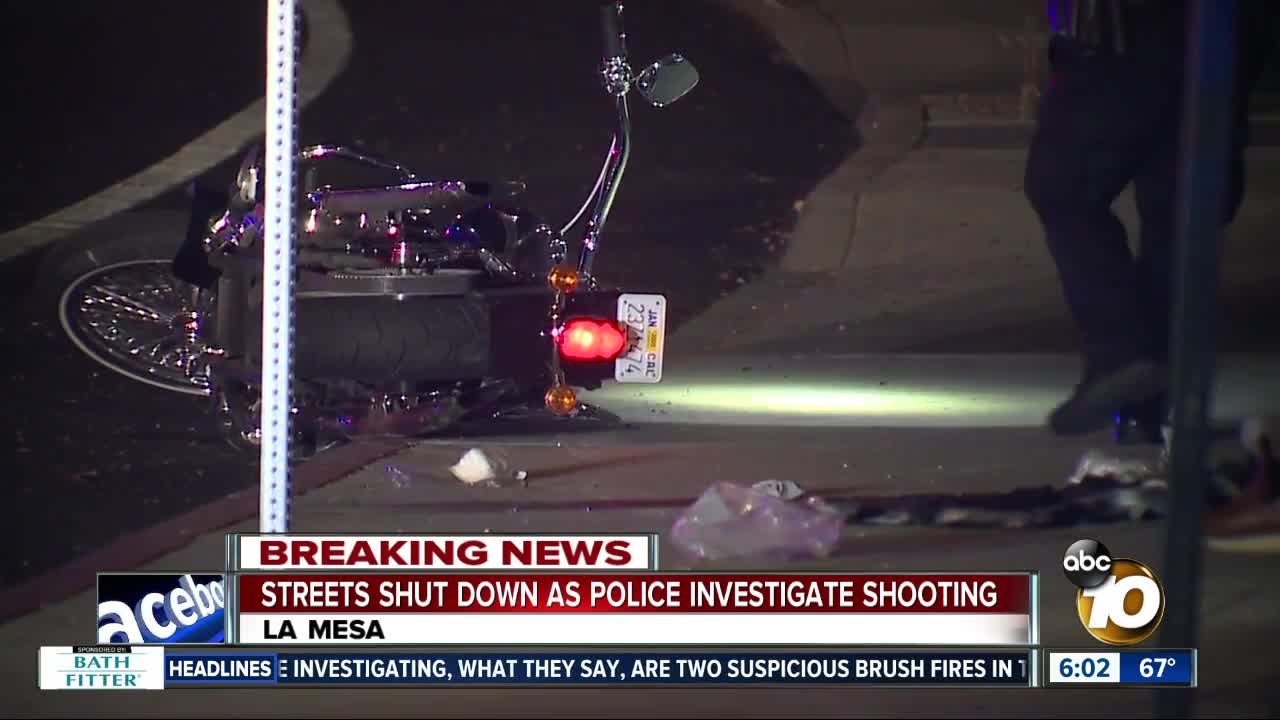 Police: Shooter opens fire at motorcyclist in La Mesa