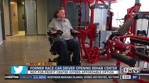 Former race car driver opening rehab center