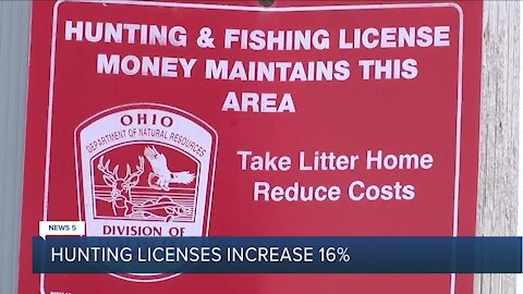 Applications for hunting and fishing licenses spike this year in Ohio