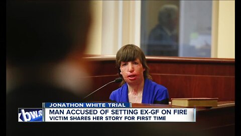 Emotional testimony from woman set on fire