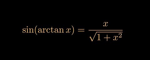 Formule de sin(arctan(x))