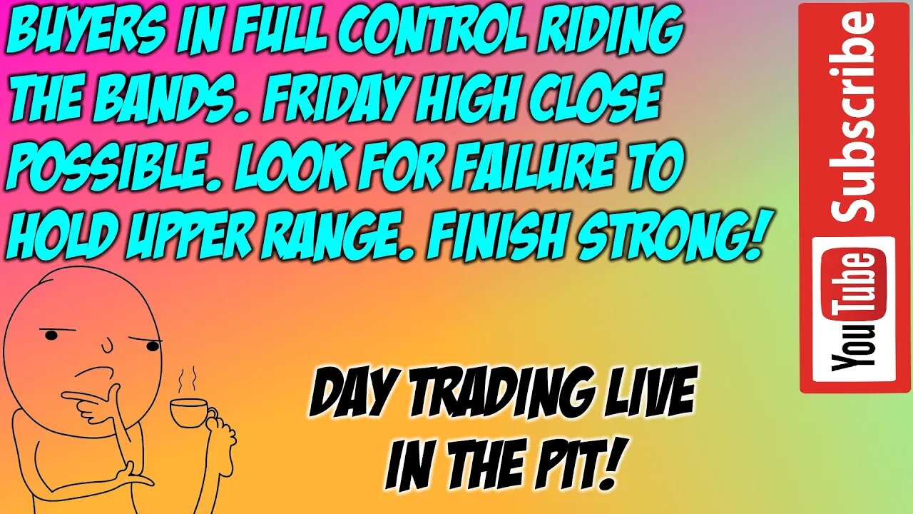 Riding The Bands - ES NQ Premarket Trade Plan - The Pit Futures Trading