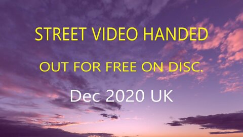 STREET VIDEO GIVEN OUT FOR FREE ON DISC IN 2020