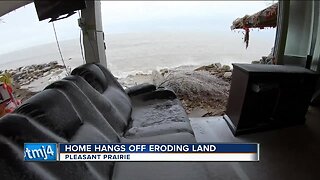 Pleasant Prairie home destroyed by erosion