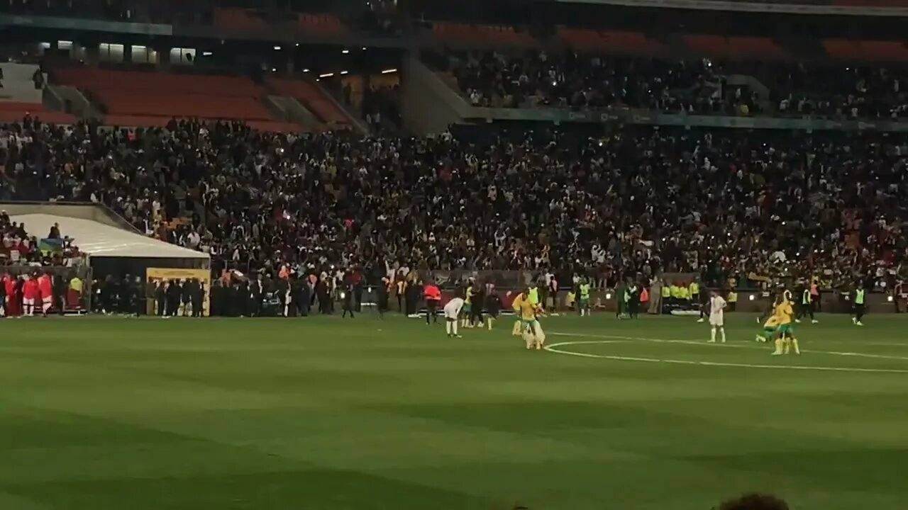 Bafana Bafana Celebrate After Beating Morocco 2-1 in an AFCON QUALIFIER MATCH