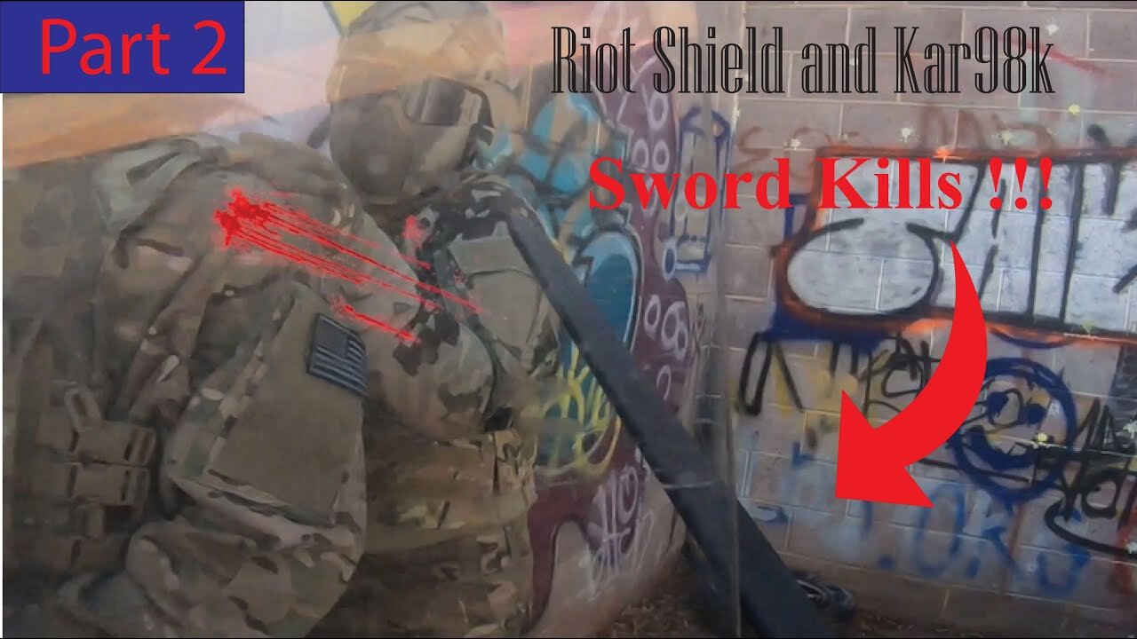 Sword Kills !!! Riot Shield Kar98k Part 2