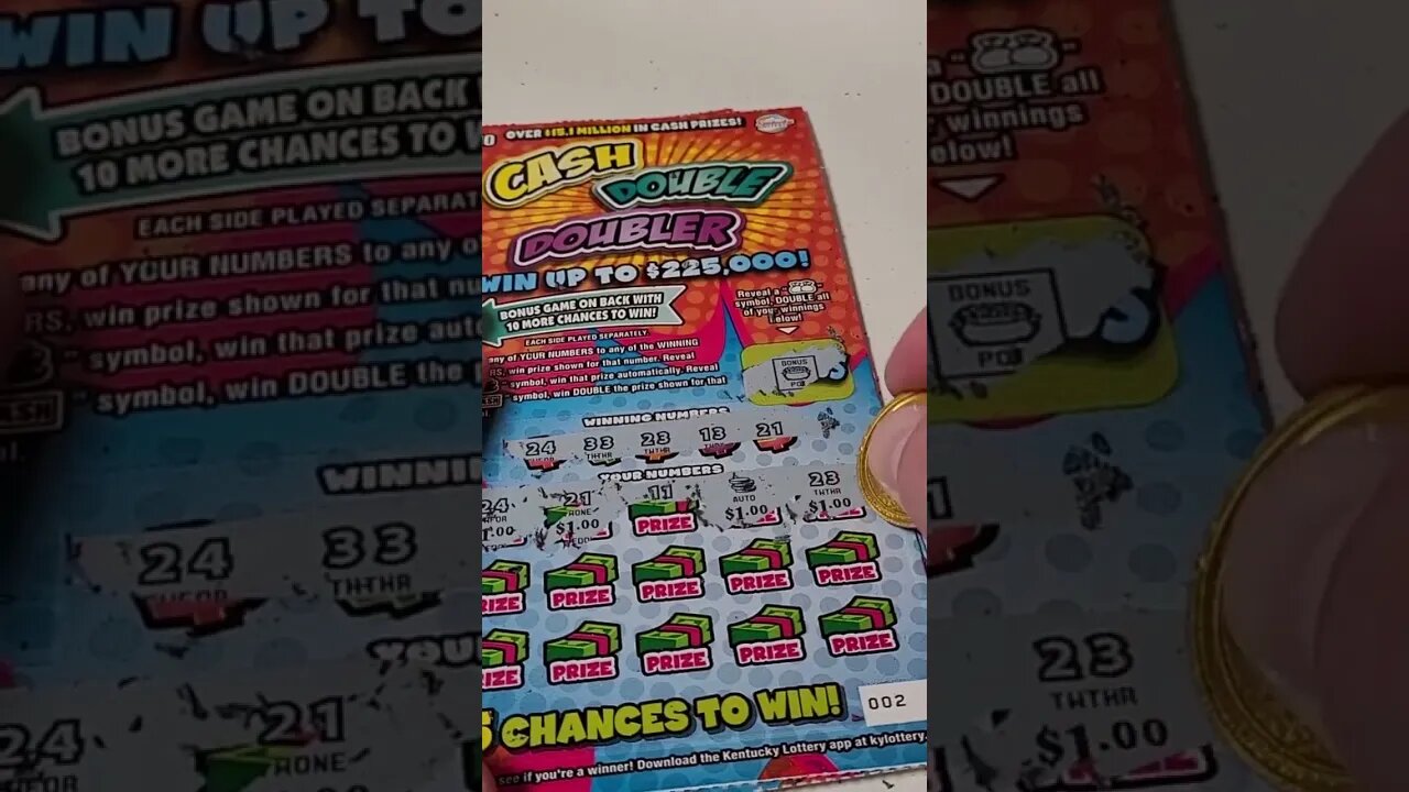 BIG Winning New Lottery Ticket Cash Doubler! #lottery