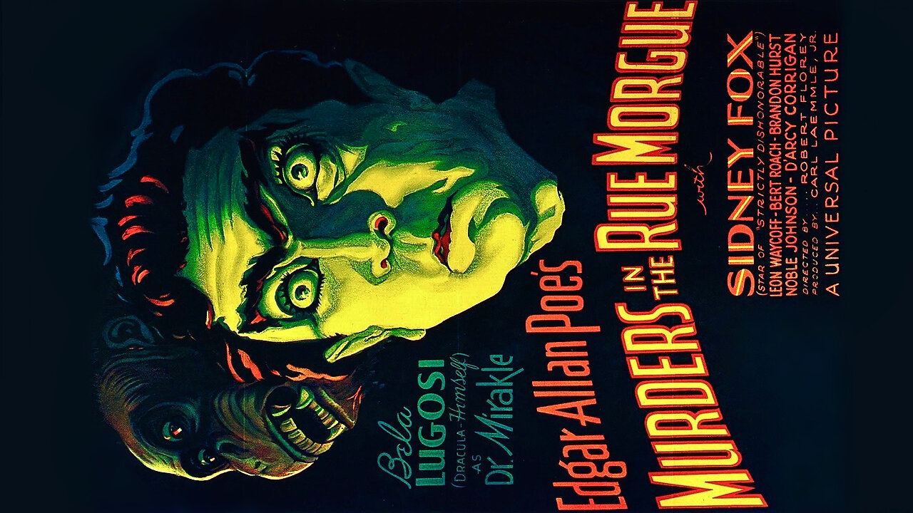 Murders in the Rue Morgue (1932 Full Movie) | Horror/Mystery | Bela Lugosi, Sidney Fox, Leon Ames, Bert Roach, Brandon Hurst, Noble Johnson, D'Arcy Corrigan. | #HappyHalloween 🎃