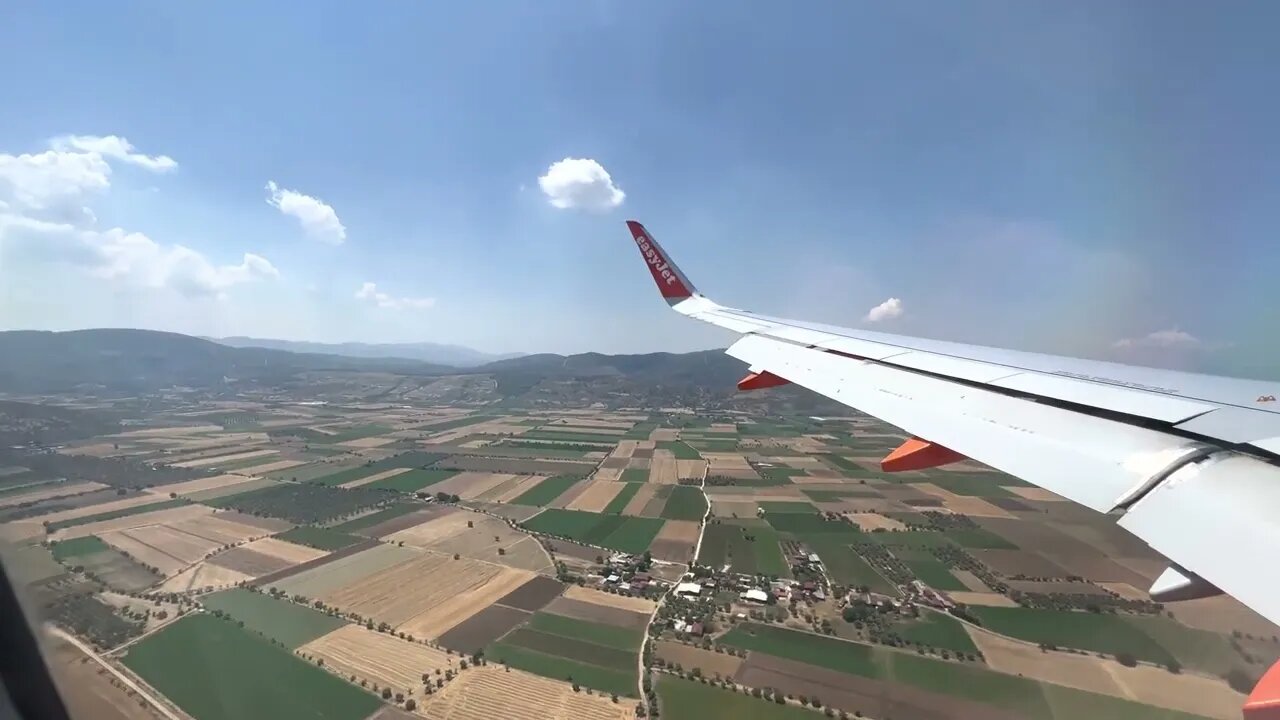 Easyjet Airbus A320 Landing Bodrum Turkey 🇹🇷