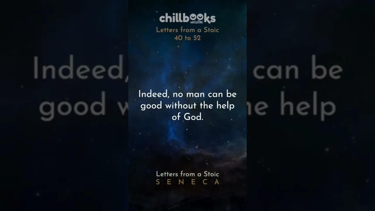 “No man can be good without the help of God” - Letters from a #Stoic by Seneca #shorts