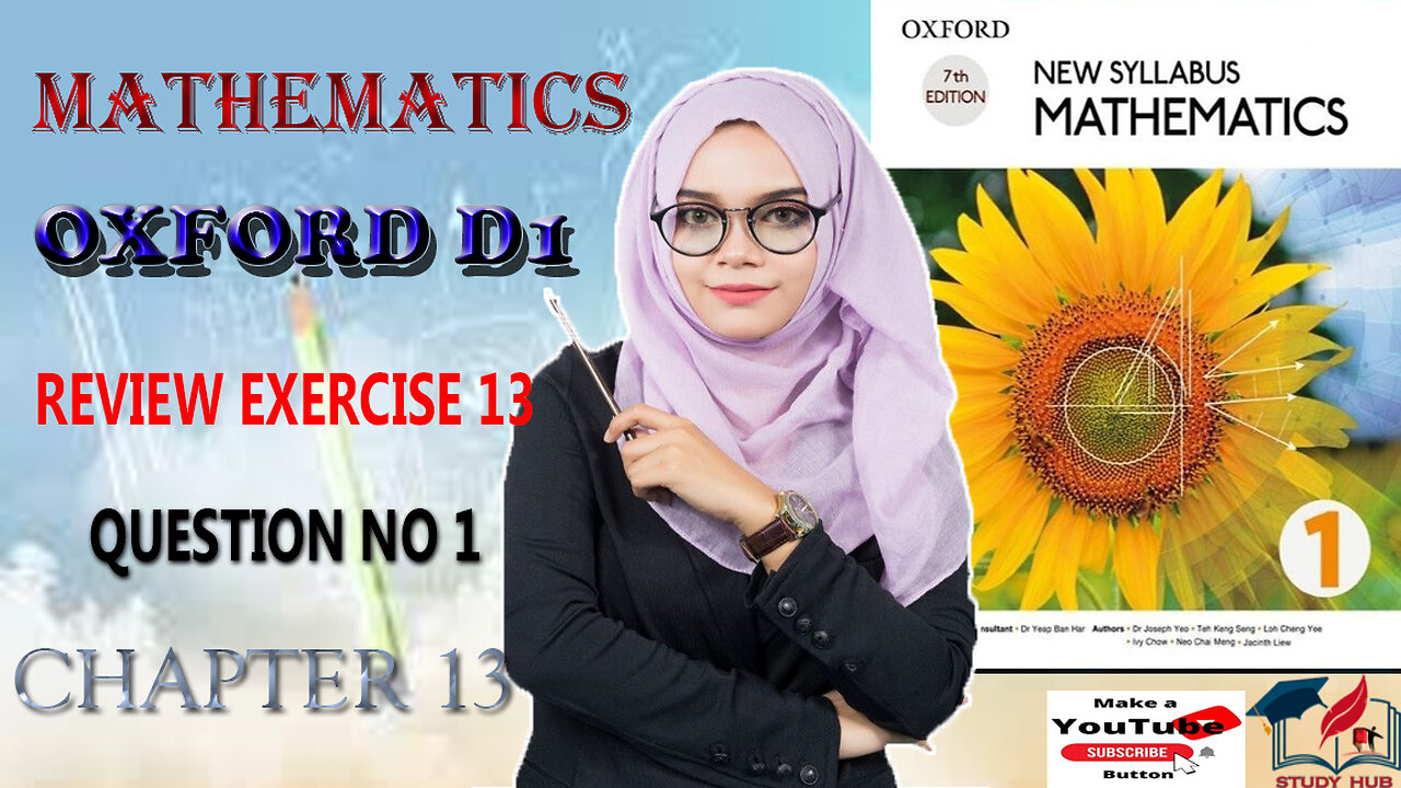 D1 Math Oxford Chapter 13 Review exercise 13 Question 1 Chapter no 13 complete Solution