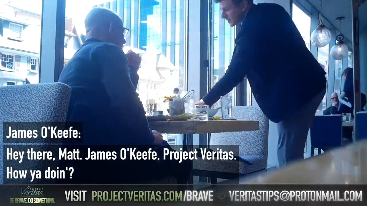 NYT Reporter tells O’Keefe he “Absolutely” stands by comments made on undercover video