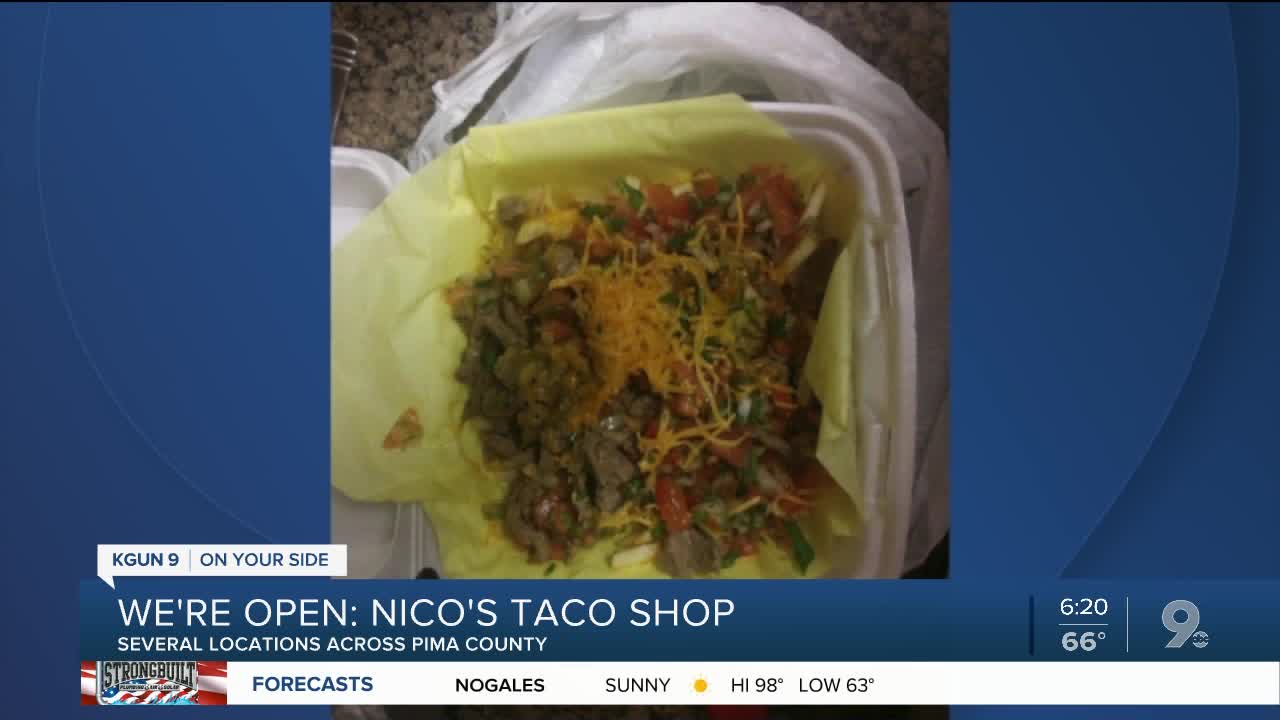 Nico's Taco Shop sells takeout Mexican fare