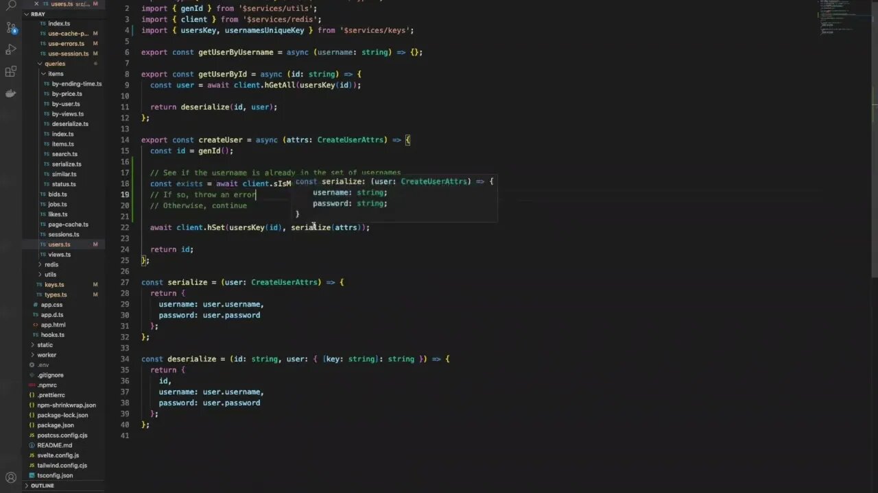 Requiring Unique User Names with Redis (001)