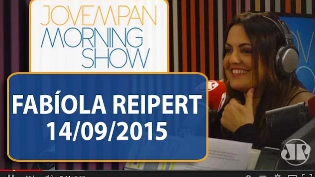 Fabíola Reipert - Morning Show - Edição completa - 14/09/2015