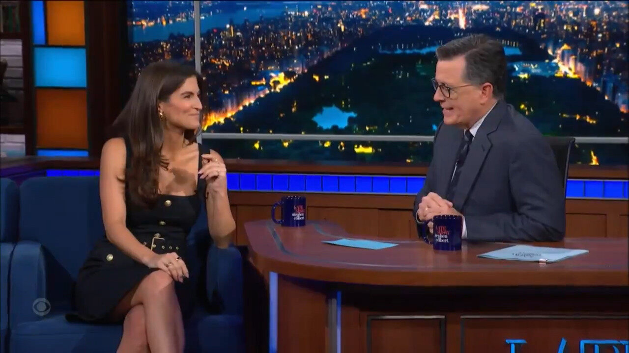 Left-Wing Audience's Hilarious Reaction To Stephen Colbert Interviewing CNN's Kaitlan Collins