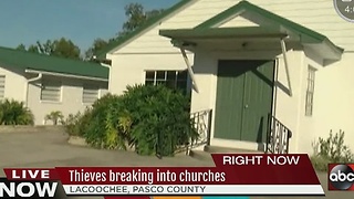 Thieves breaking into churches