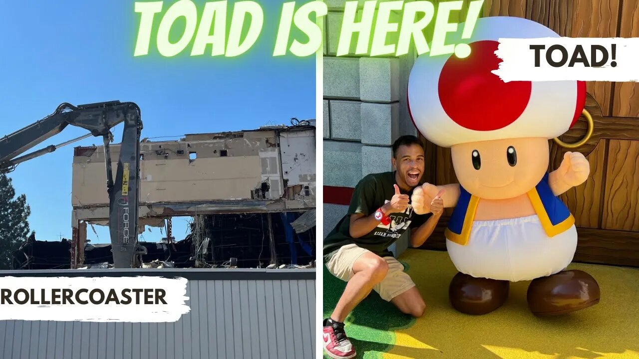 Toad Has Arrived! | Stage 57 Almost GONE! | Universal Studios Hollywood Construction Update!