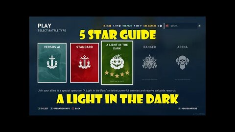 A Light In The Dark - 5 Star Guide (World of Warships Legends Halloween Operation)
