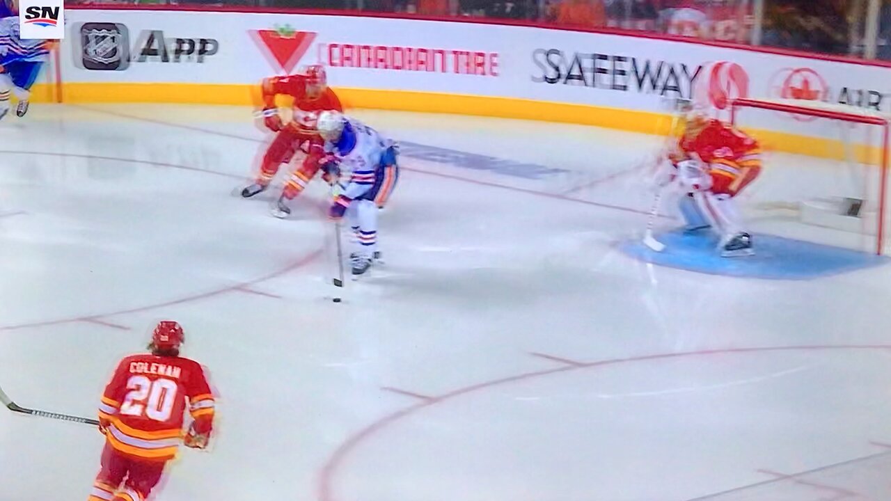 Oilers C #29 Leon Draisaitl 🥅(9)🏒Backhand Goal