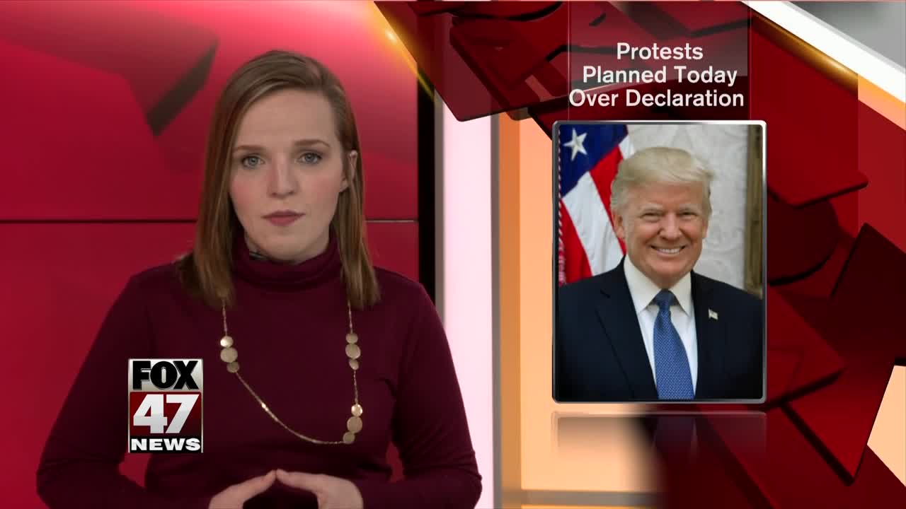 Protests planned in Michigan against President Trump's national emergency