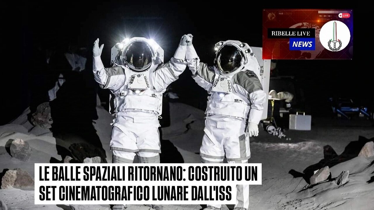 LE BALLE SPAZIALI RITORNANO: COSTRUITO UN SET CINEMATOGRAFICO LUNARE DALL'ISS