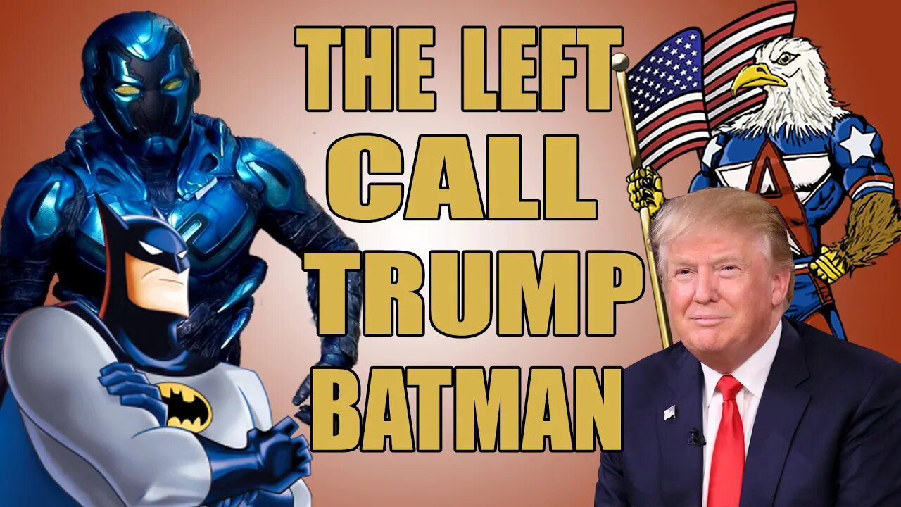 The Left Call Trump Batman Accidentally in the Blue Beetle Trailer