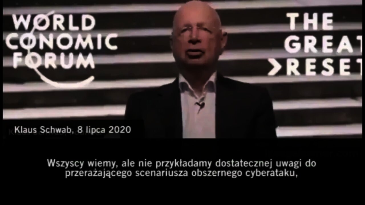 Klaus Schwab mówi o Cyberataku na wszelkiego rodzaju węzły dostaw.