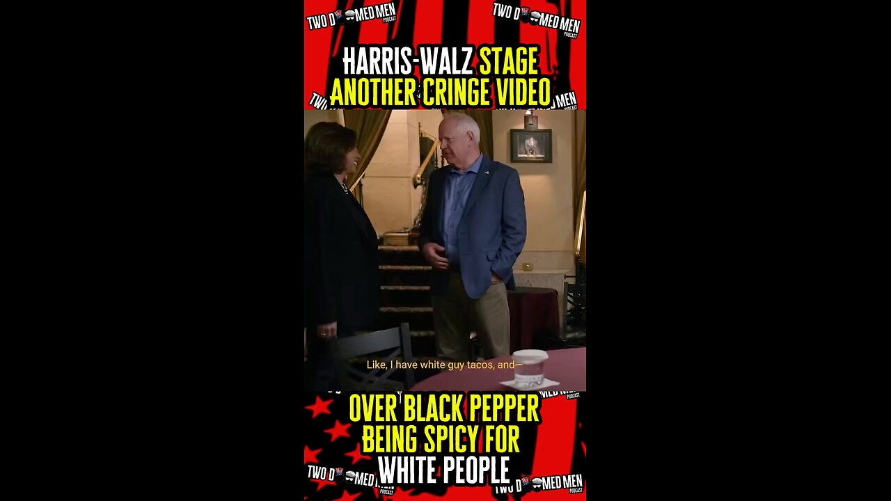 Kamala Harris & Tim Walz Stage Another Cringe Video Over Black Pepper Being Spicy For White People