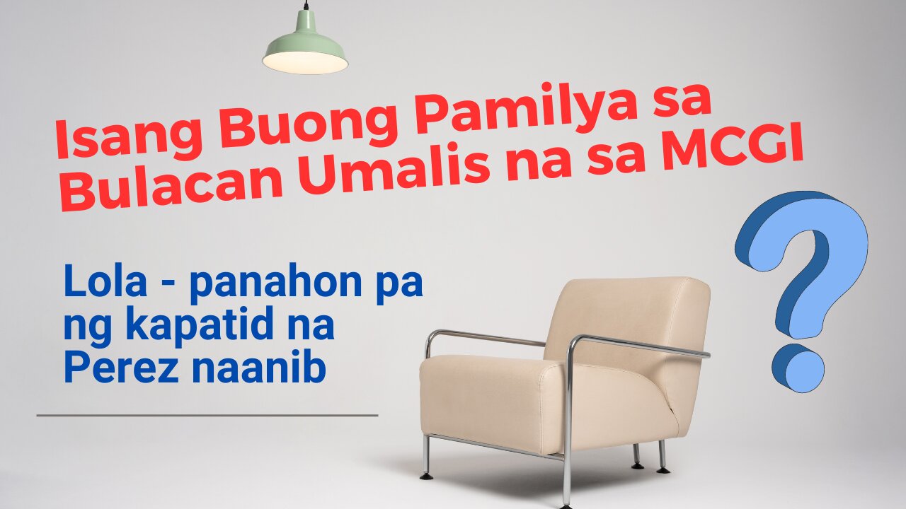 Isang Buong Pamilya sa Bulacan Umalis sa mcgi