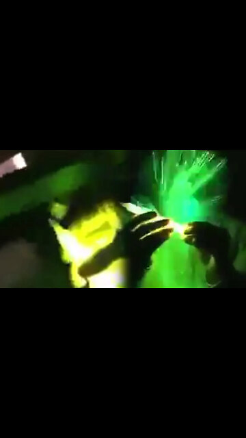 One time I put a glow stick in the microwave & then this happened...