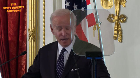 Biden demonstrates extraordinary skills of reading from the teleprompter in Tokyo.